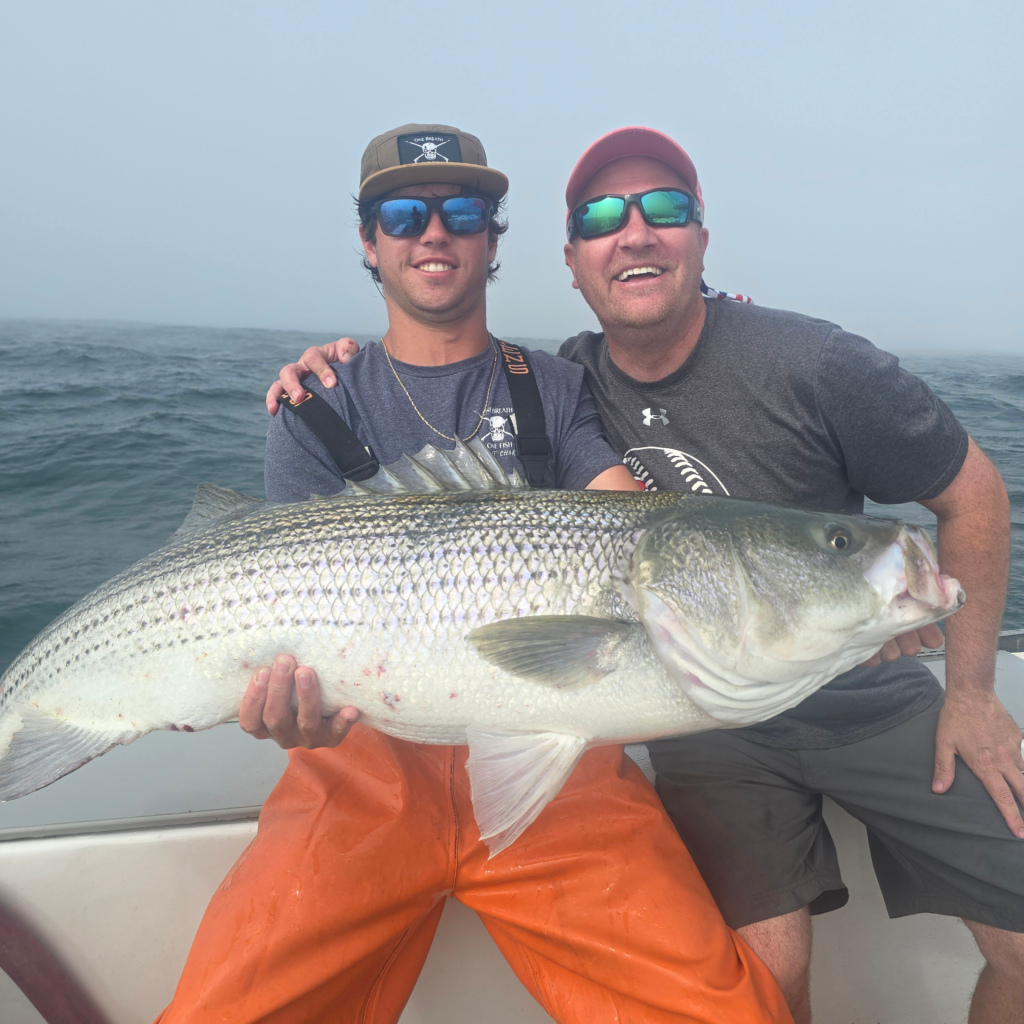 Striped bass caught of Block Island